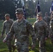 Soldiers March During Color Casing Ceremony
