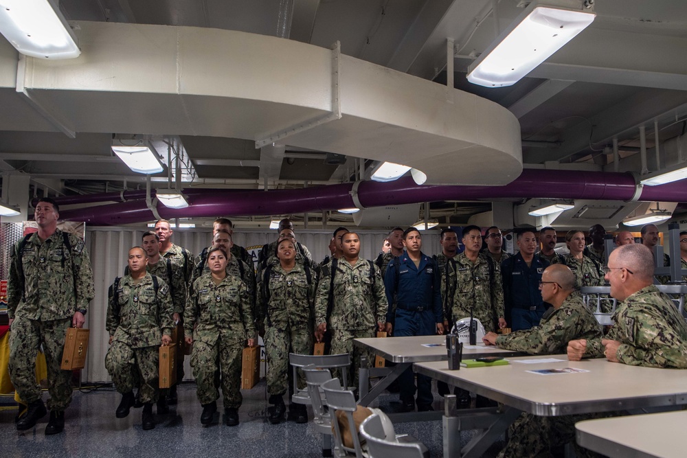 USS Carl Vinson Celebrates The Navy's 247th Birthday