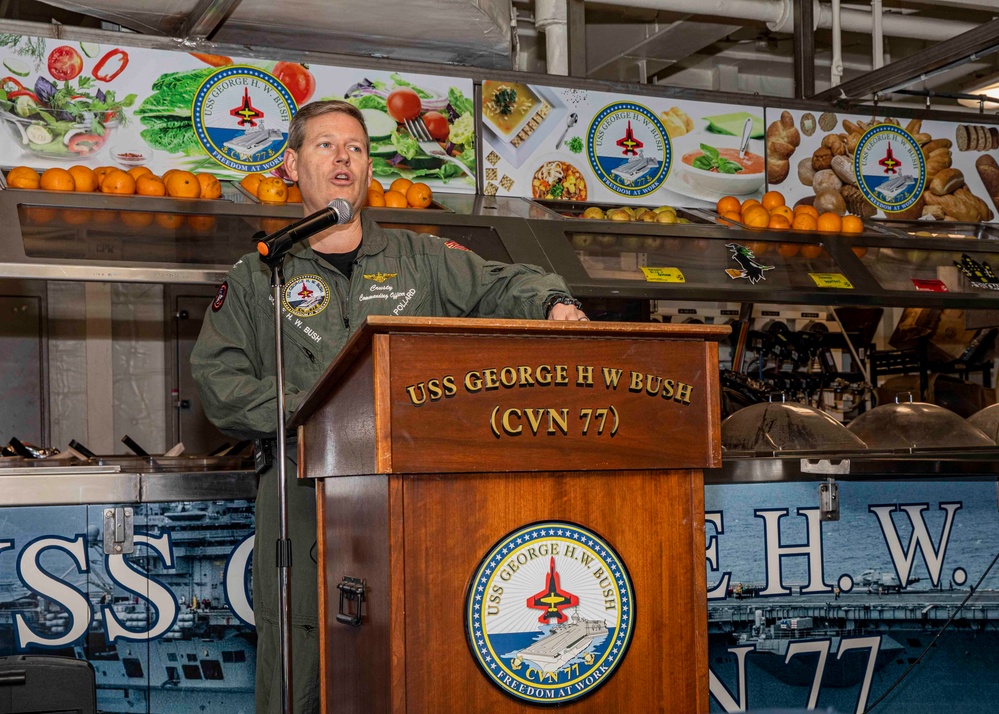 USS George H.W. Bush Celebrates Navy Birthday