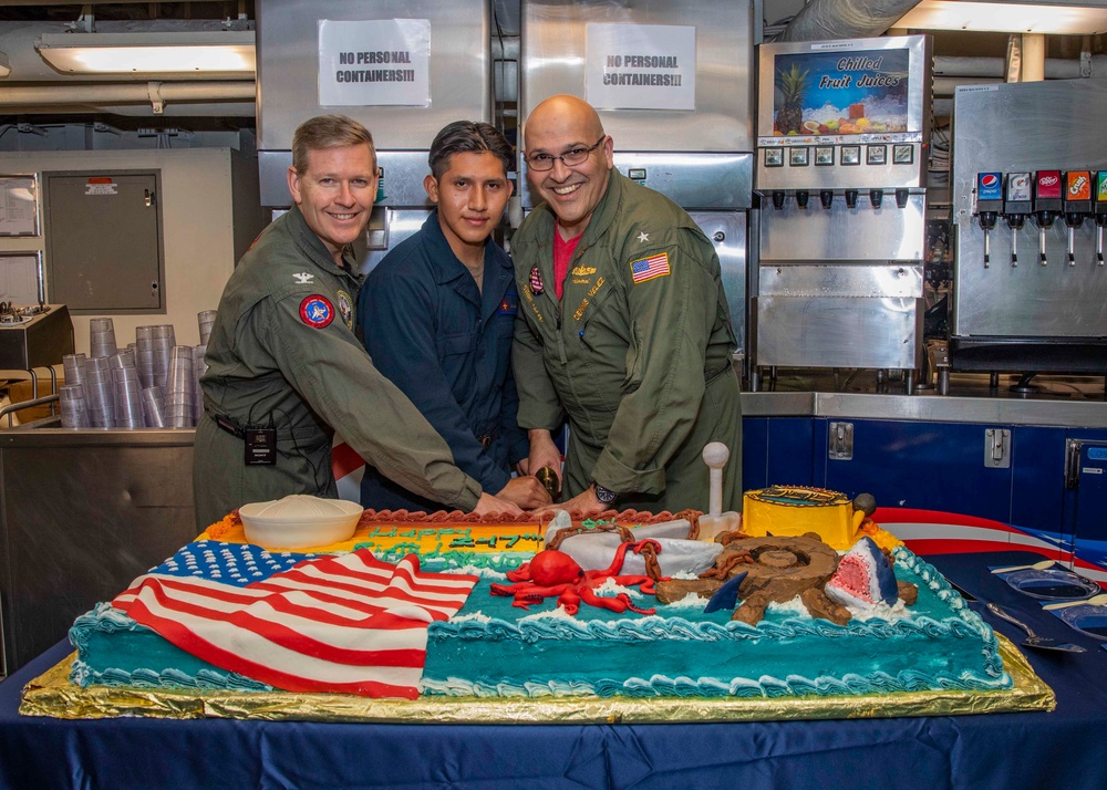 USS George H.W. Bush Celebrates Navy Birthday