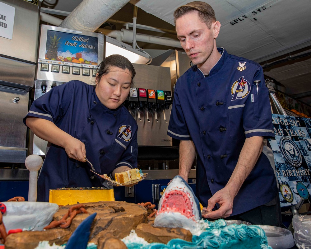 USS George H.W. Bush Celebrates Navy Birthday