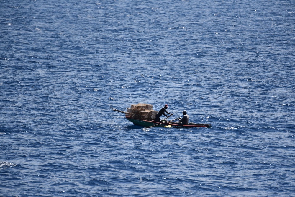 U.S. Coast Guard Cutter Northland crew patrols near Port-au-Prince