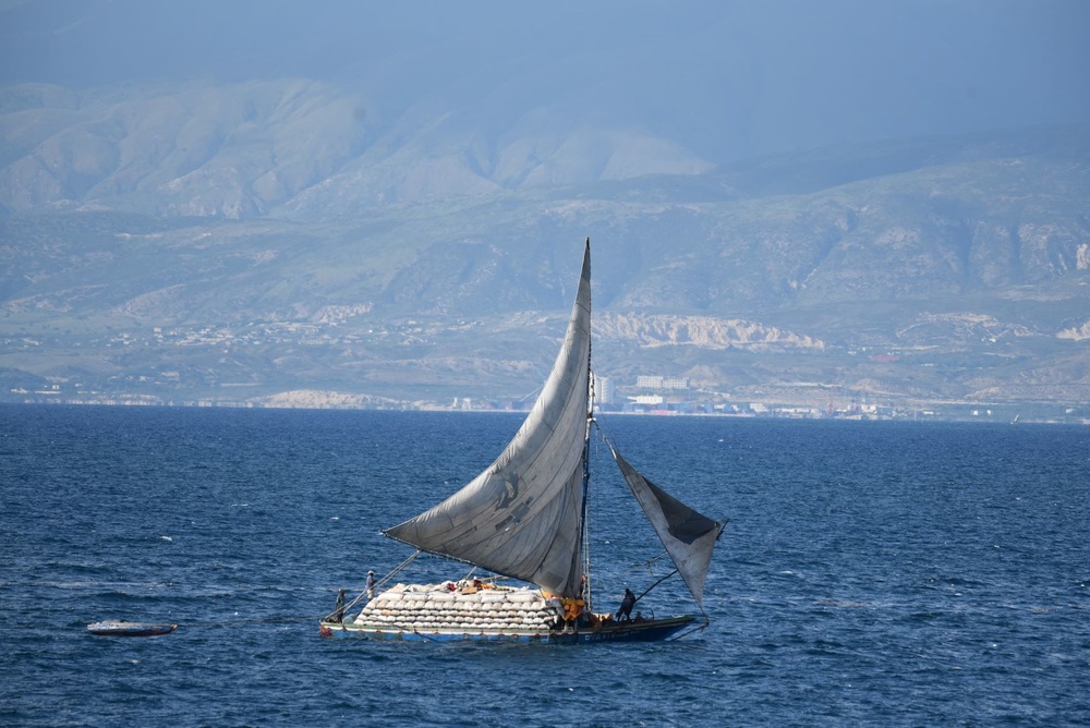 U.S. Coast Guard Cutter Northland crew patrols near Port-au-Prince