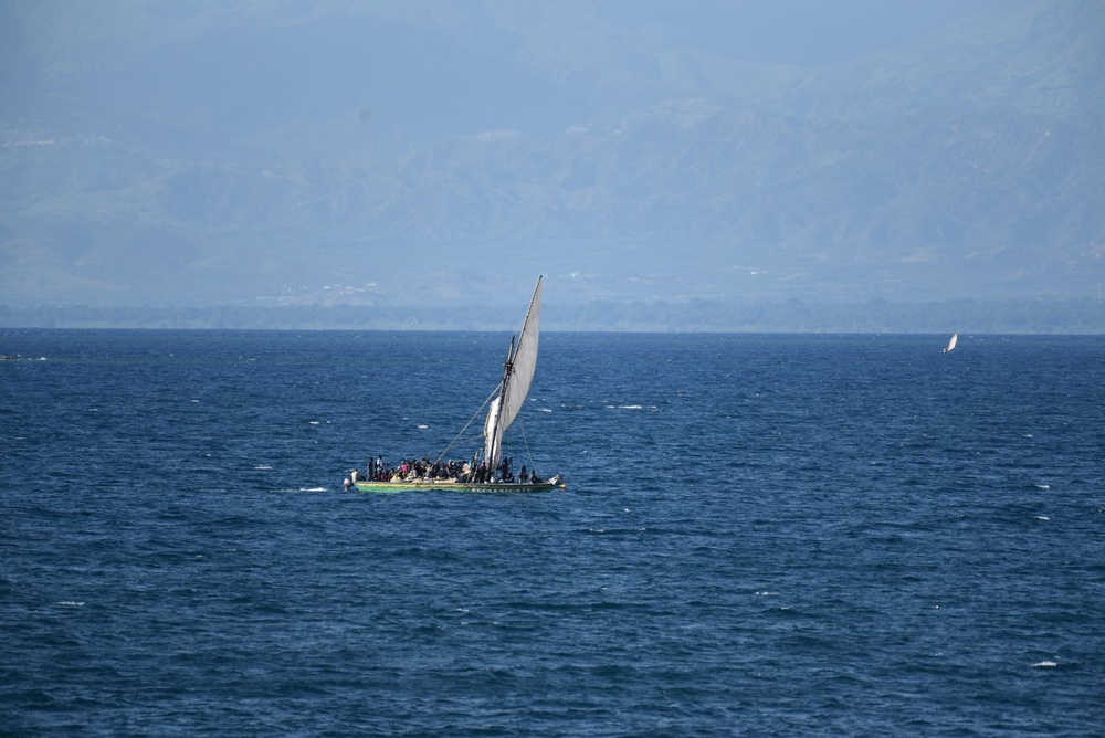 U.S. Coast Guard Cutter Northland crew patrols near Port-au-Prince