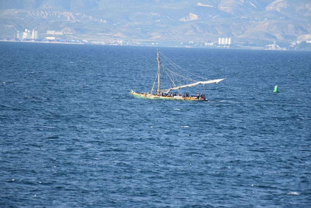 U.S. Coast Guard Cutter Northland crew patrols near Port-au-Prince