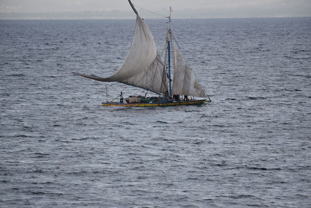 U.S. Coast Guard Cutter Northland crew patrols near Port-au-Prince