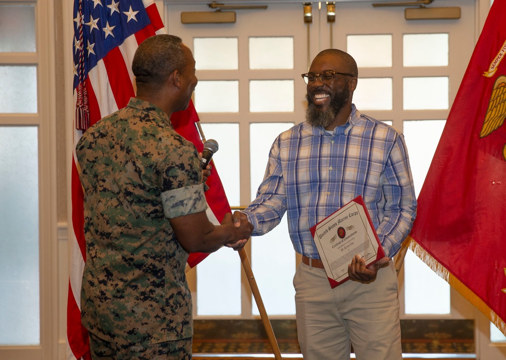 Civilian Award Ceremony held on Marine Corps Base Quantico