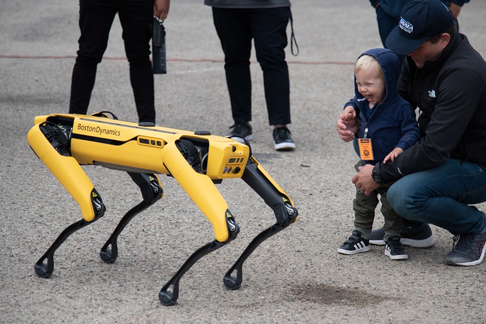 Robot Delights Youngster