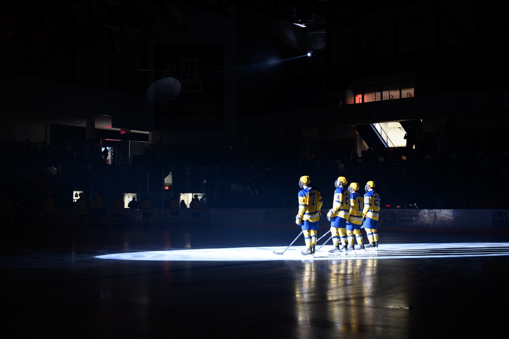 Nanooks, Huskies face off during military appreciation game