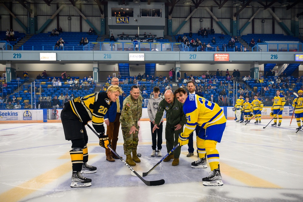 Nanooks, Huskies face off during military appreciation game