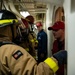 Coast Guard Cutter Hamilton conducts damage control exercises while underway in the Atlantic Ocean