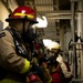 Coast Guard Cutter Hamilton conducts damage control exercises while underway in the Atlantic Ocean