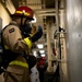 Coast Guard Cutter Hamilton conducts damage control exercises while underway in the Atlantic Ocean