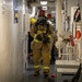 Coast Guard Cutter Hamilton conducts damage control exercises while underway in the Atlantic Ocean