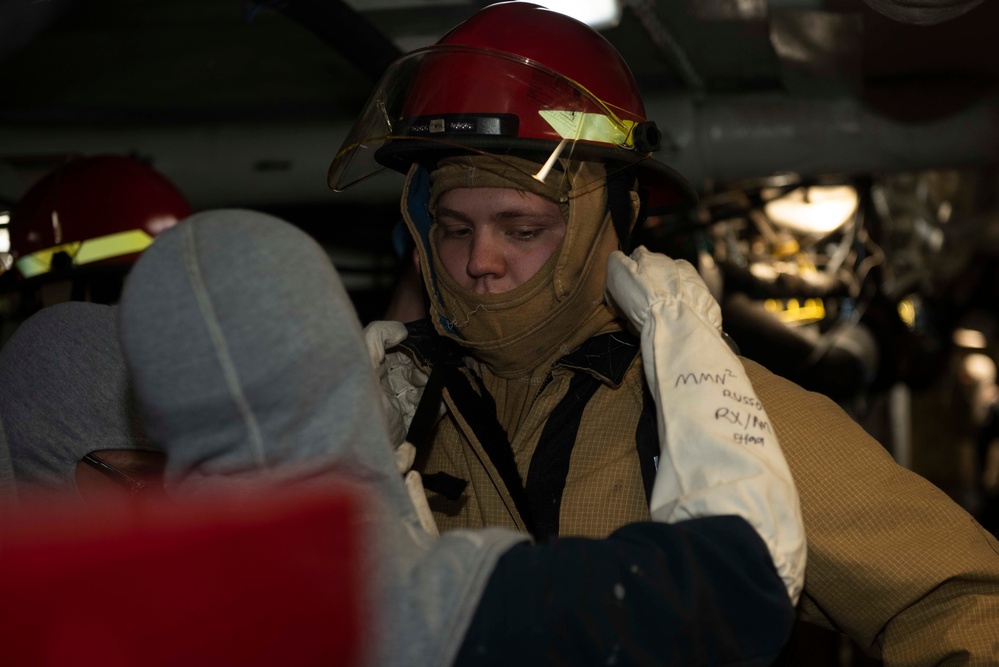 USS Theodore Roosevelt General Quarters Drill