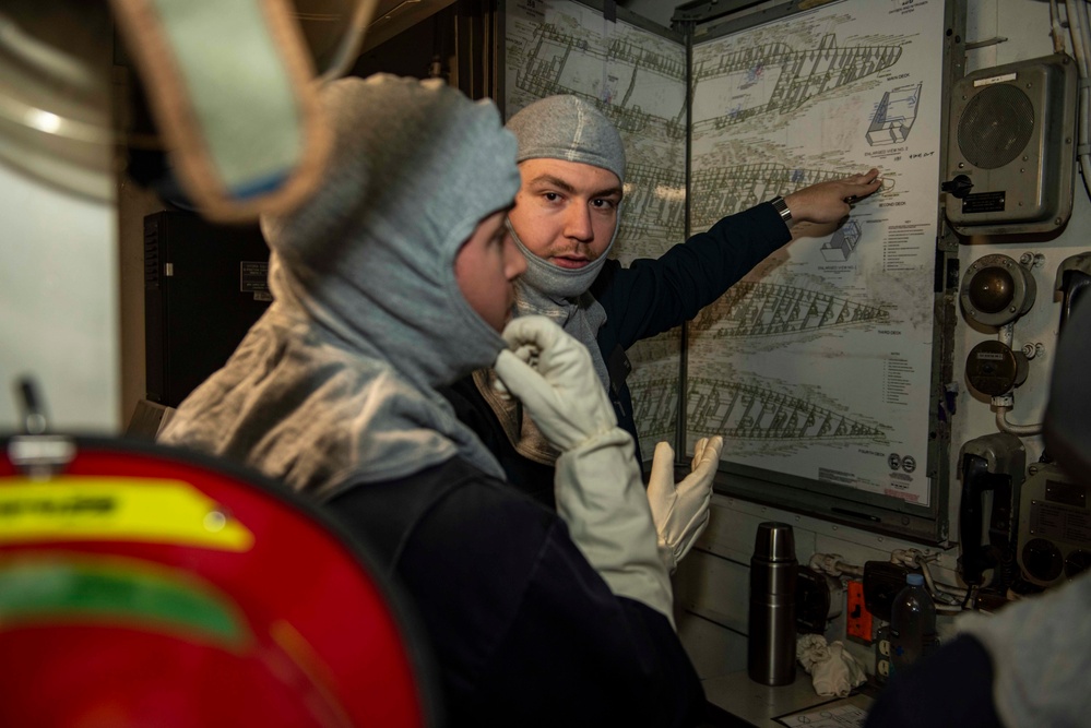 USS Theodore Roosevelt General Quarters Drill