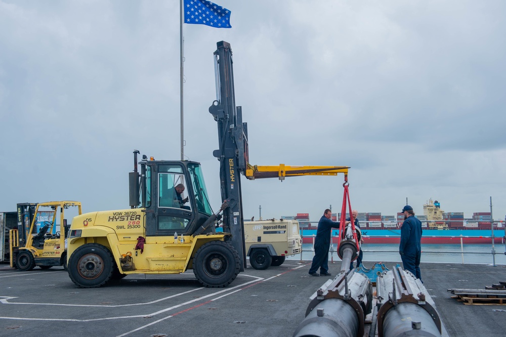 Truman is the flagship of the Harry S. Truman Carrier Strike Group and is currently in port aboard Naval Station Norfolk.