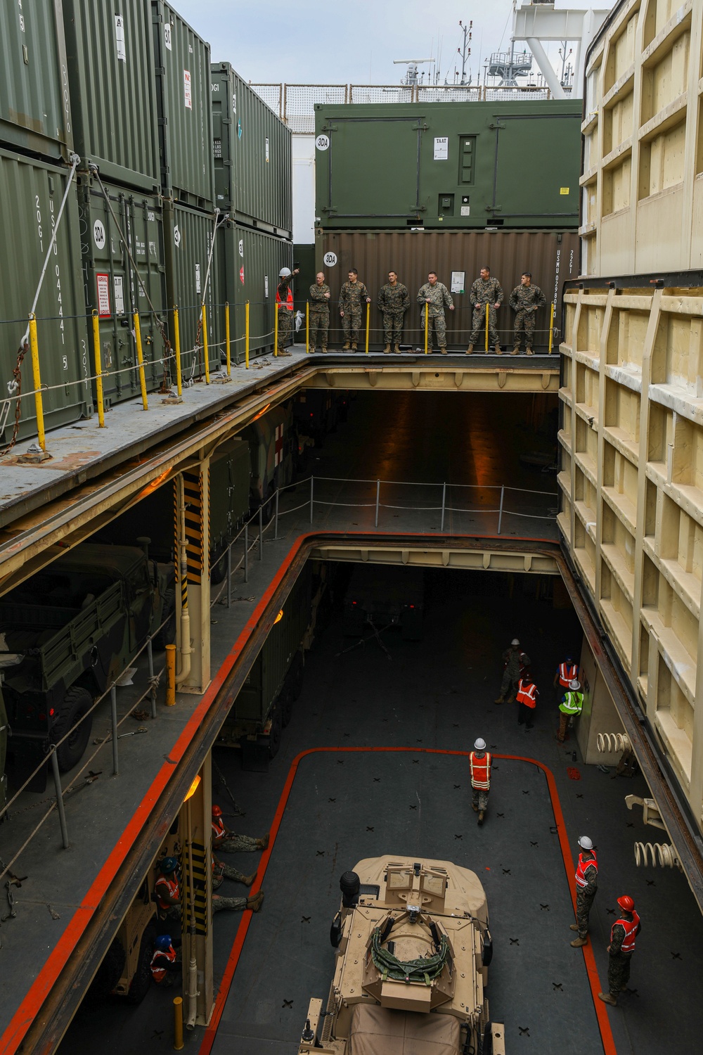 Resolute Dragon 22 | Marines and Sailors on USNS Dahl Execute Maritime Pre-positioning Force Offload Efforts