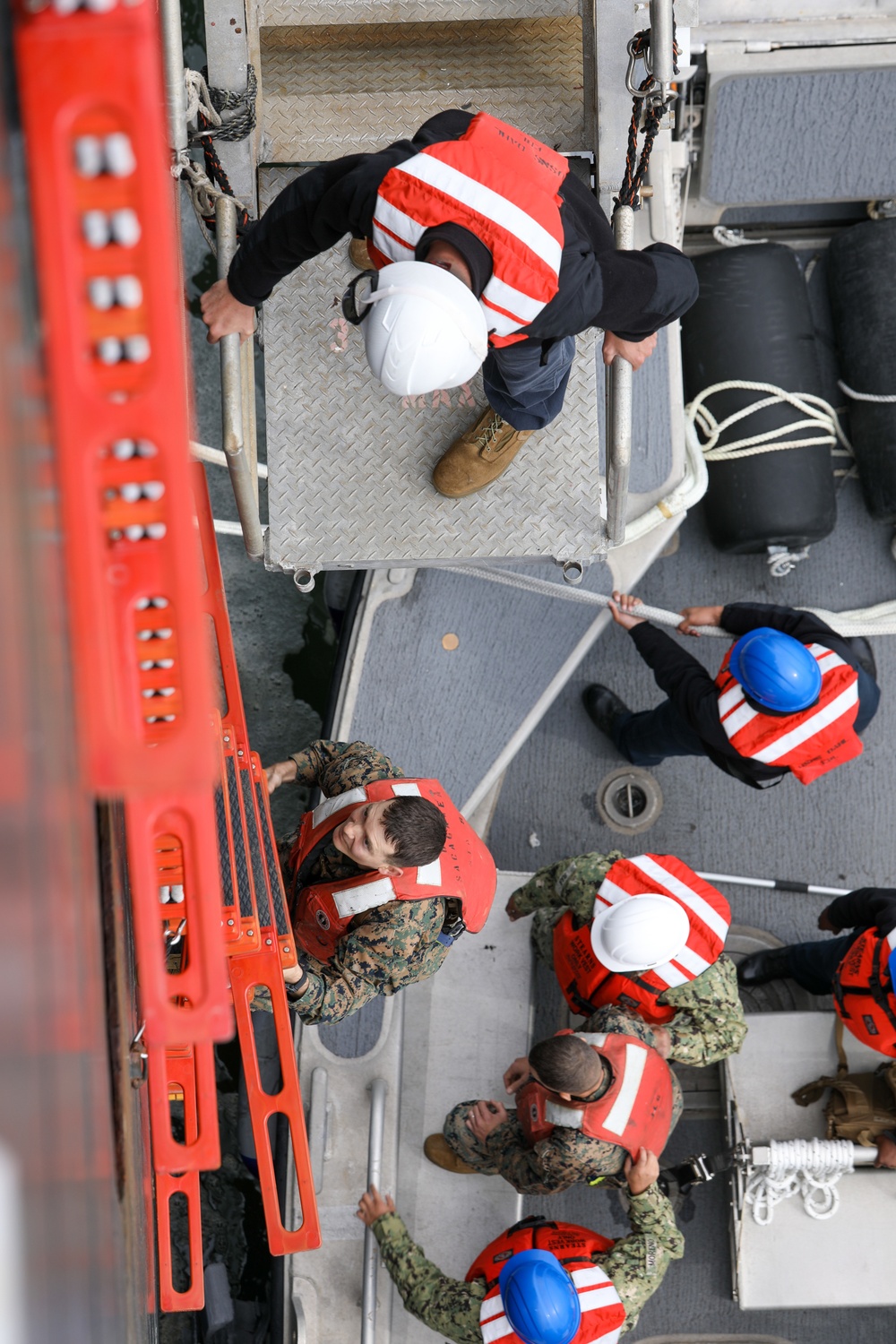 Resolute Dragon 22 | Marines and Sailors on USNS Dahl Execute Maritime Pre-positioning Force Offload Efforts