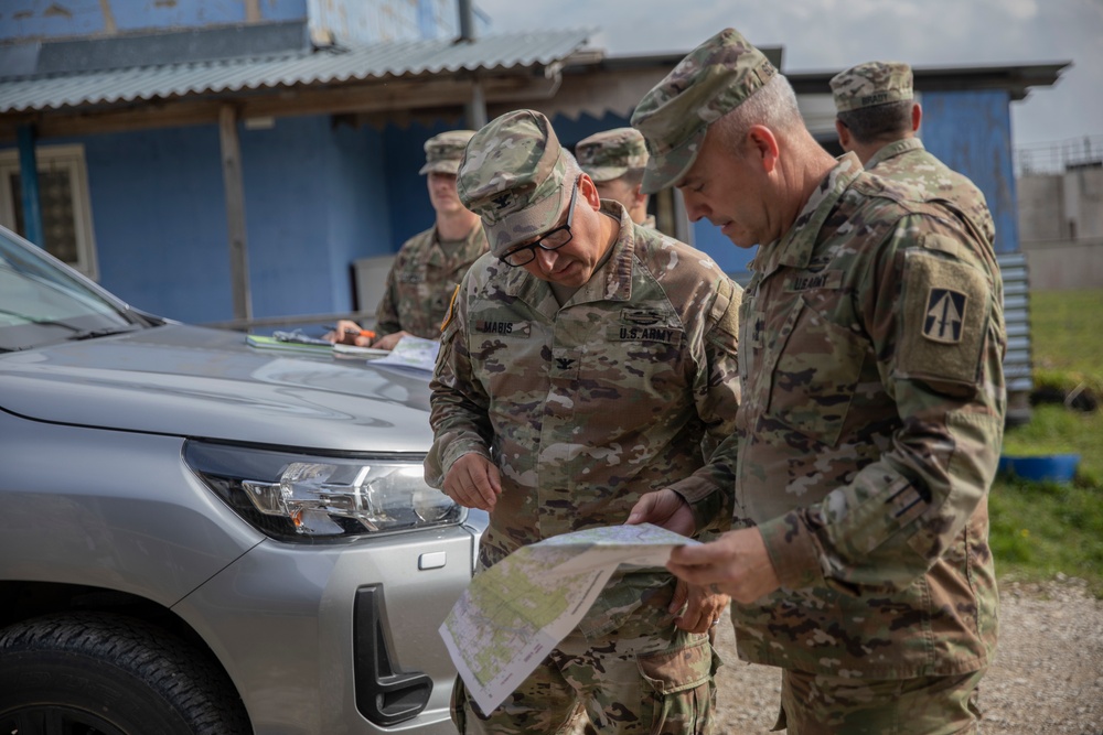 Task Force Nighthawk command team conducts site survey