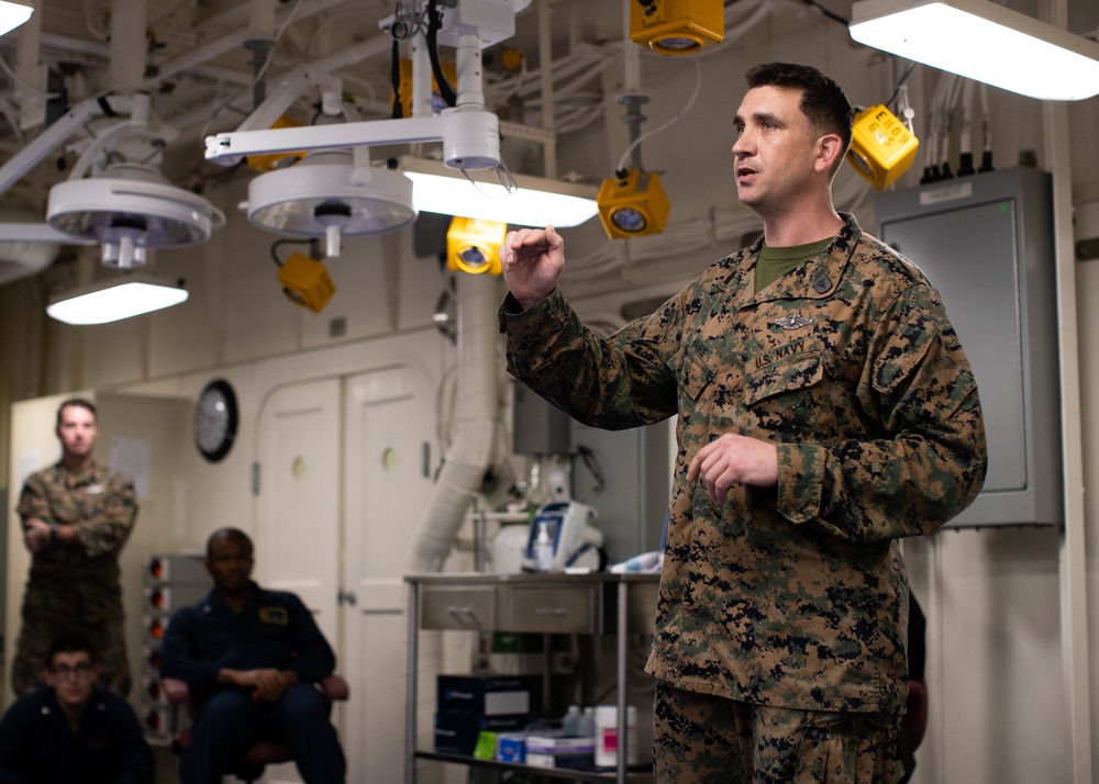 USS Tripoli Tactical Combat Casualty Care Training