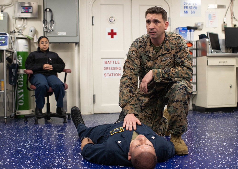 USS Tripoli Tactical Combat Casualty Care Training