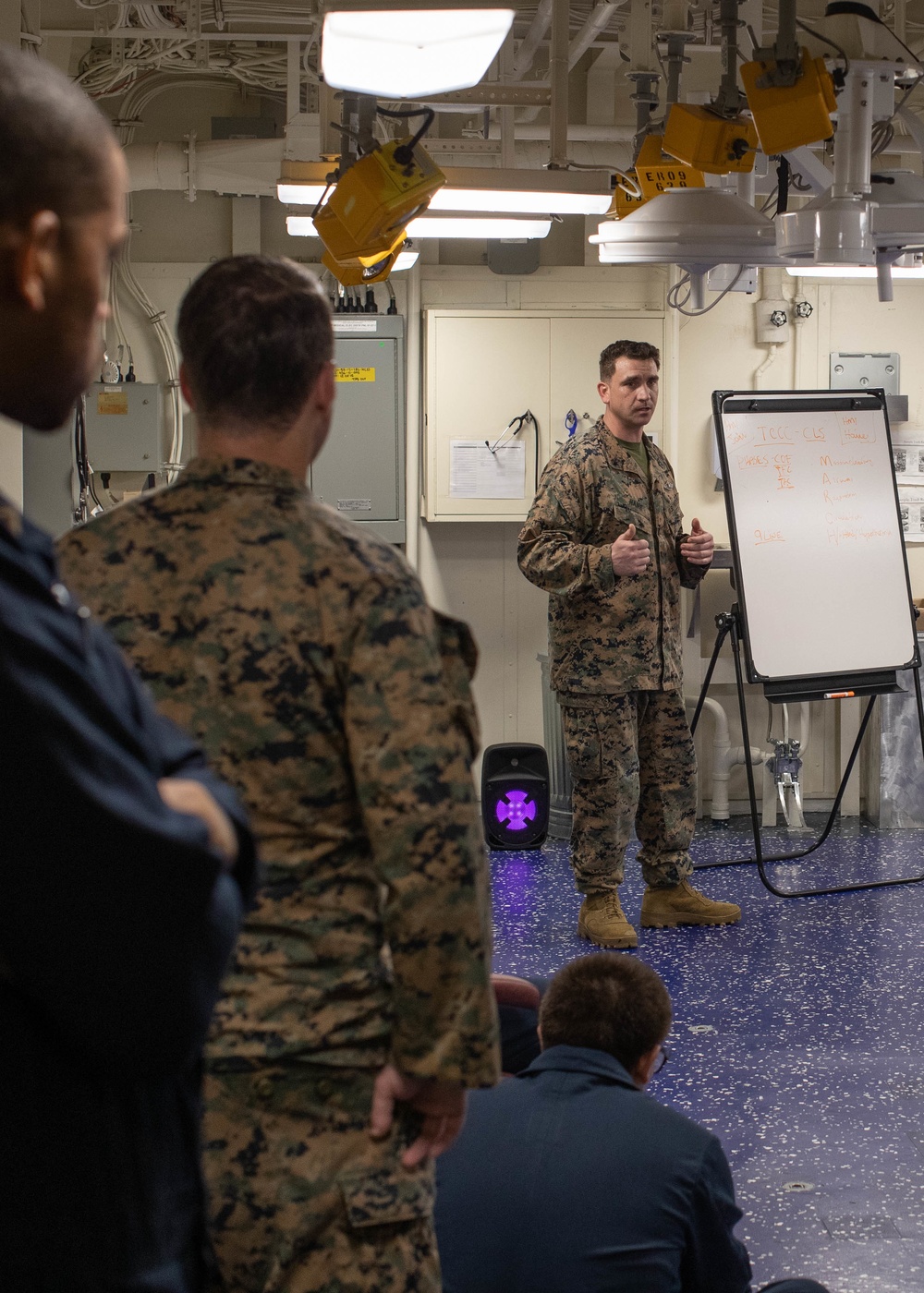 USS Tripoli Tactical Combat Casualty Care Training