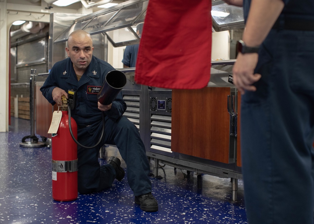 USS Tripoli Damage Control Training