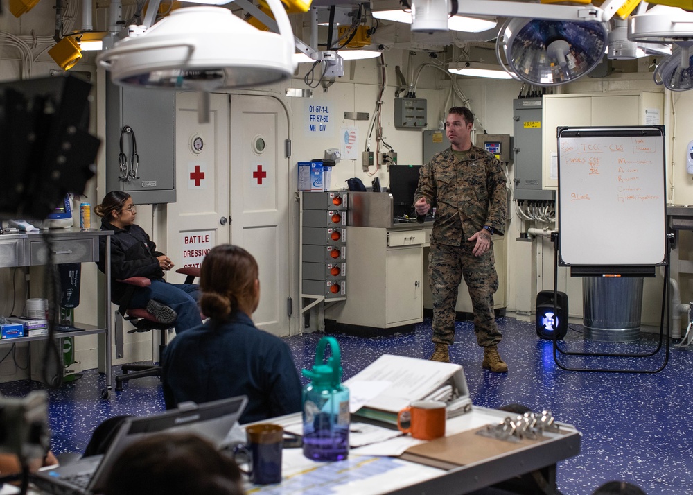 USS Tripoli Tactical Combat Casualty Care Training