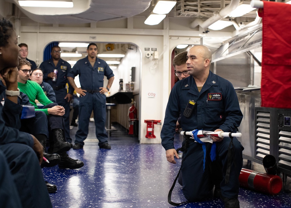 USS Tripoli Damage Control Training