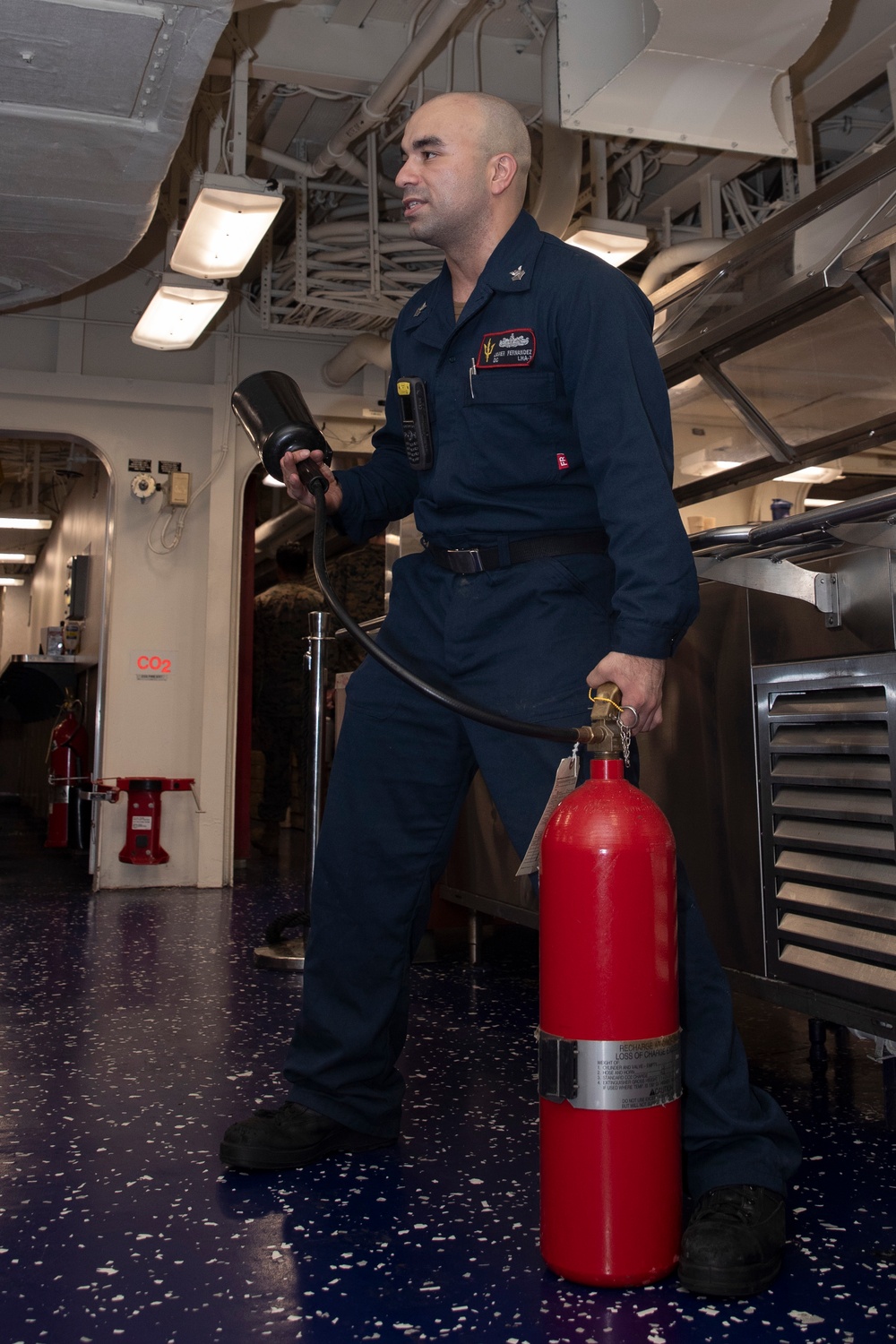 USS Tripoli Conducts Damage Control Training