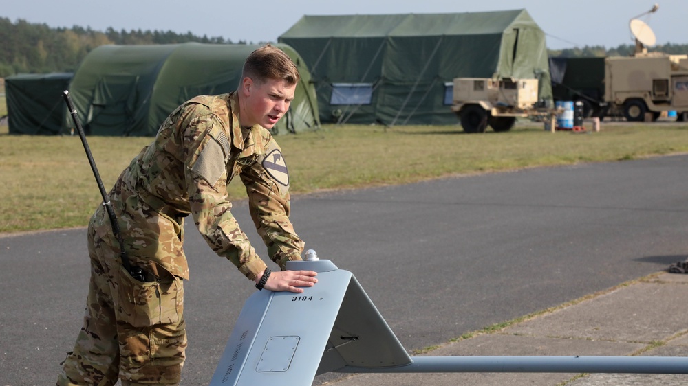 GREYWOLF Troopers Conduct Test Flight of an RQ-7B Shadow Tactical Unmanned Aircraft System