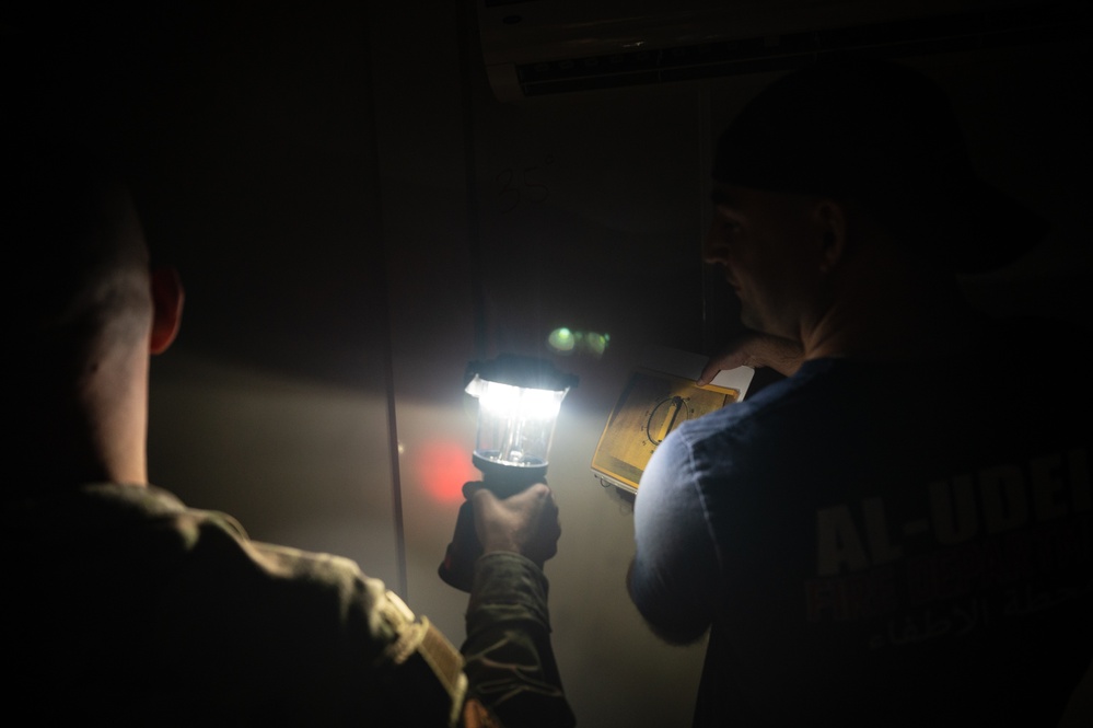 Fire safety week uses escape room to teach AUAB Airmen valuable skills