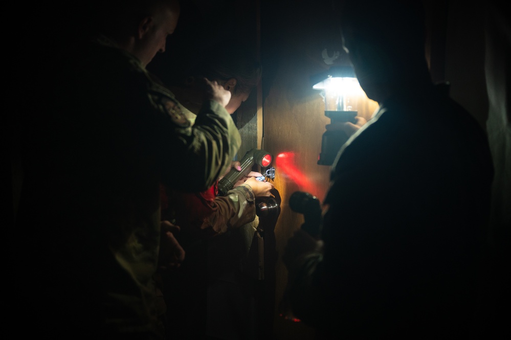 Fire safety week uses escape room to teach AUAB Airmen valuable skills