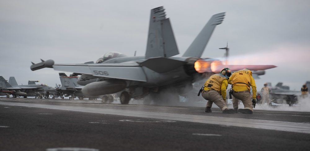 Growler Launches Off Of The Flight Deck