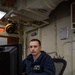 U.S. Navy Sailor Completes Paper Work