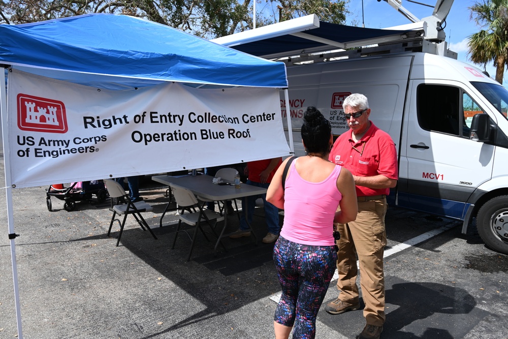 USACE team collects Operation Blue Roof applications