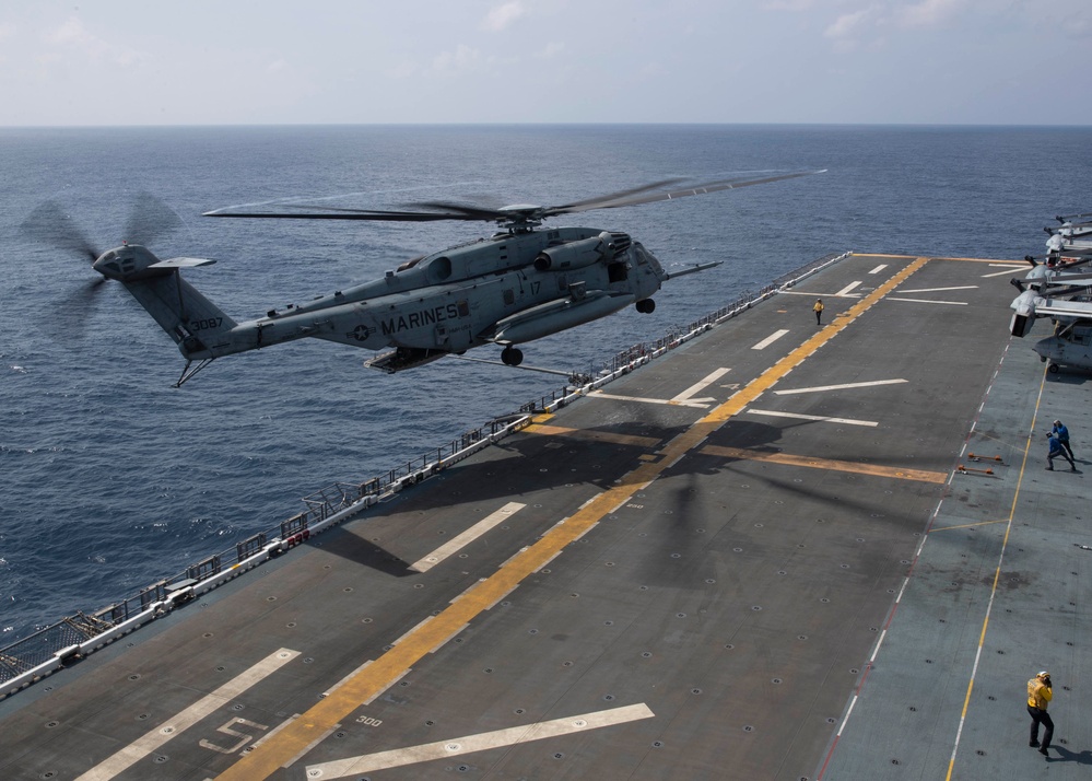 USS Tripoli Flight Ops