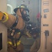 Coast Guard Cutter Hamilton conducts damage control exercises while underway in the Atlantic Ocean