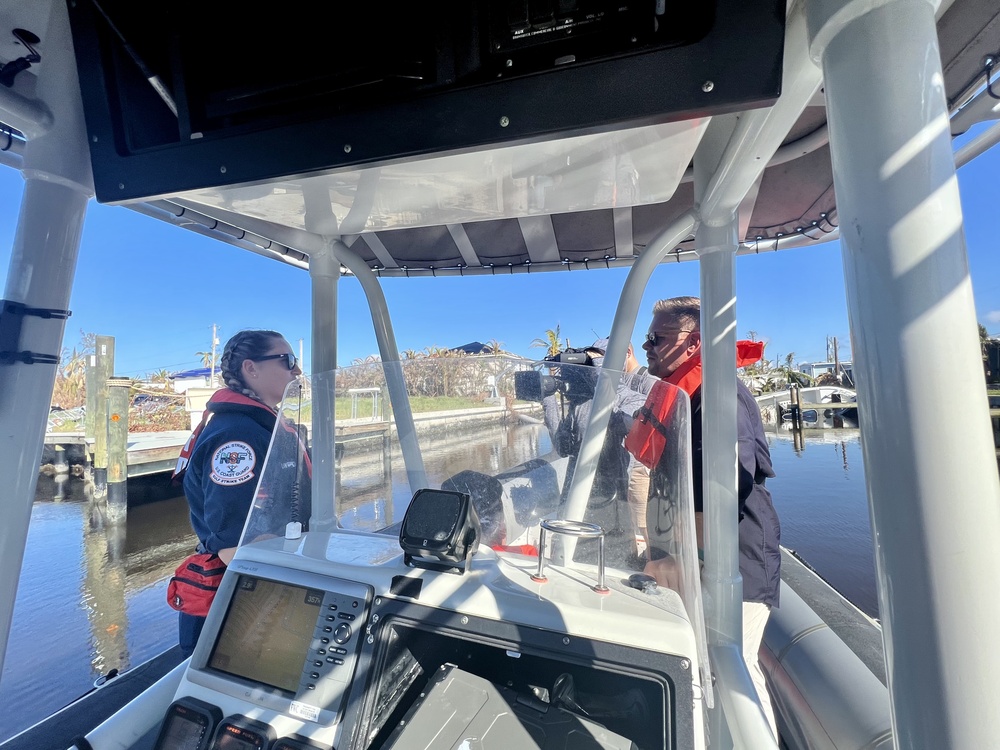 U.S. Coast Guard conducts environmental assessments post Hurricane Ian landfall