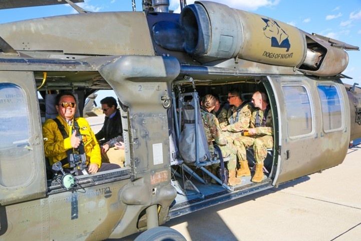 Mizzou President Ready for Blackhawk flight