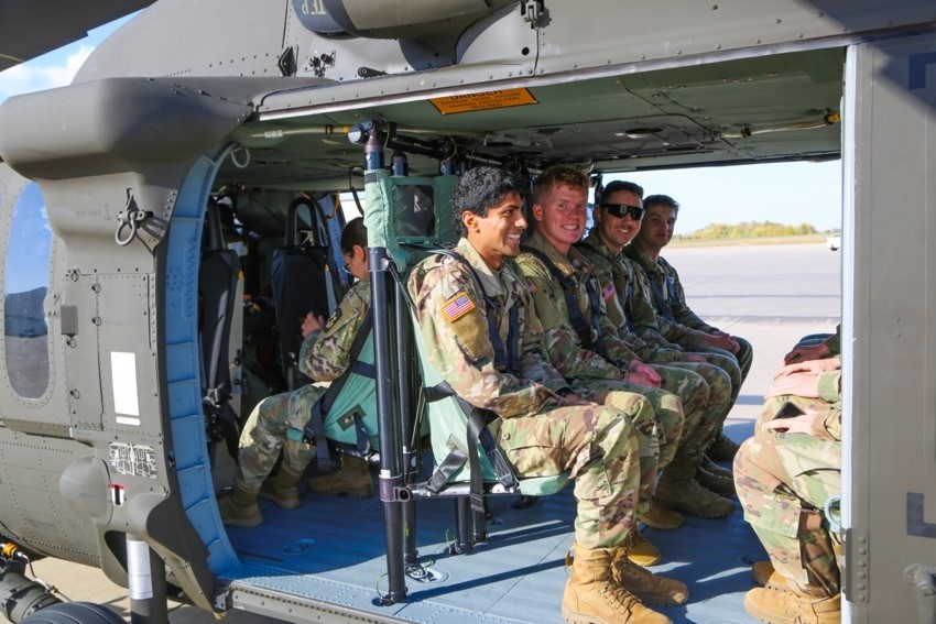 ROTC Candets on Inaugural Flight