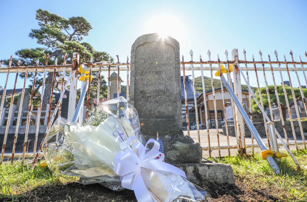 Sailors Clean Hakodate Foreign General Cemetery