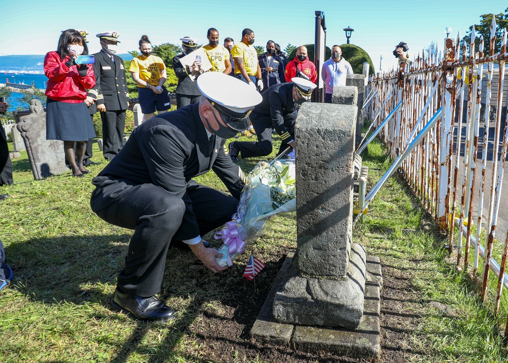 Sailors Clean Hakodate Foreign General Cemetery