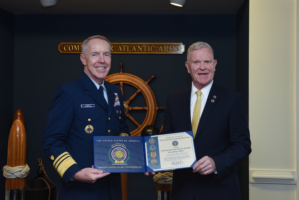 Coast Guard Atlantic Area becomes commemorative partner with the United States of America Vietnam War Commemoration