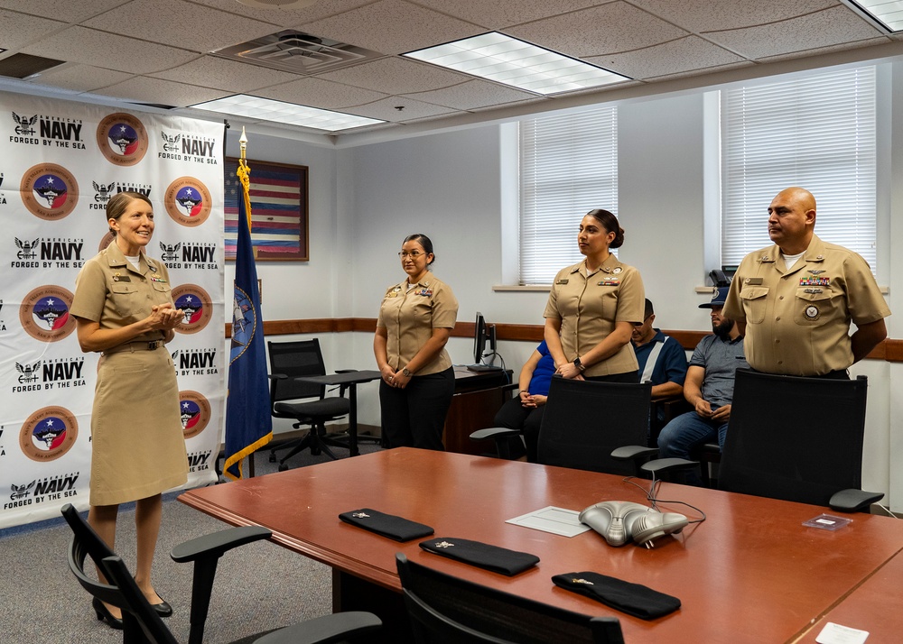 Navy Talent Acquisition Group San Antonio&amp;#xA;Meritoriously Advances Three Sailors