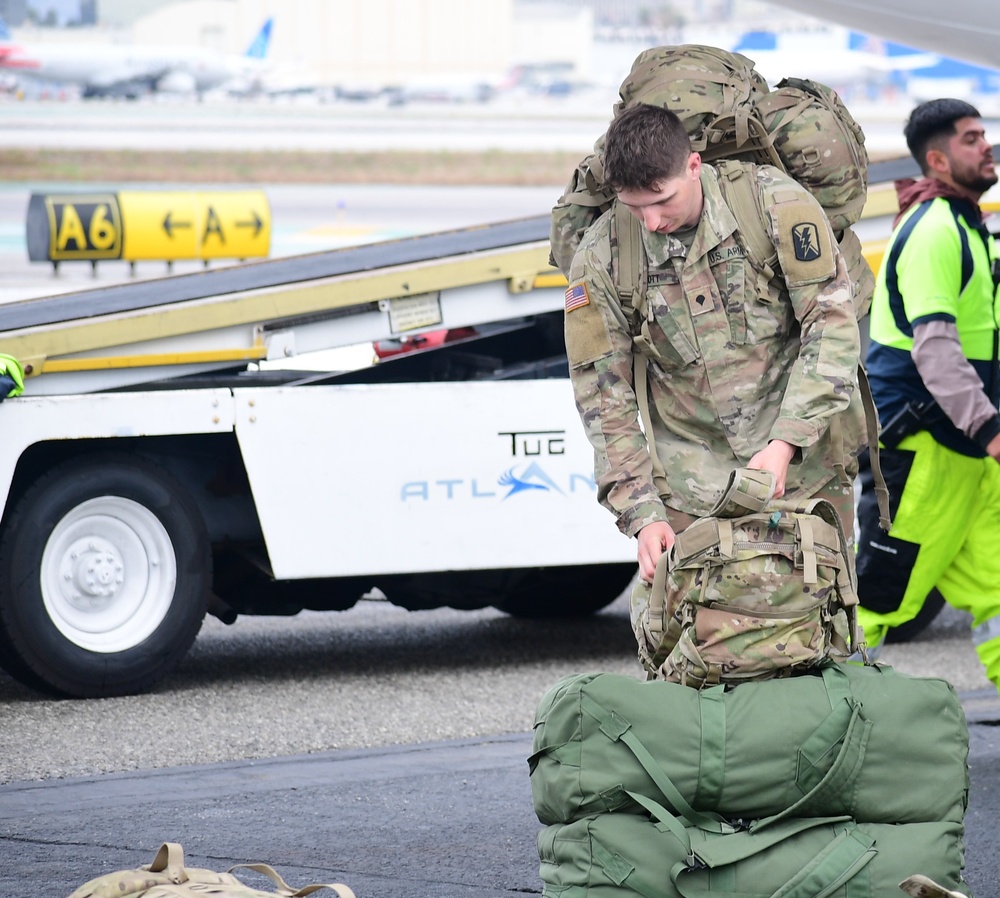 Cal Guard's 1-185th Infantry Regiment's homecoming