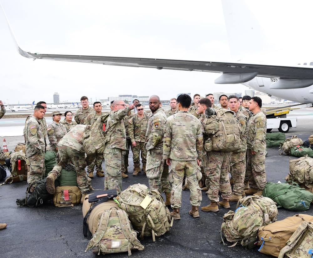 Cal Guard's 1-185th Infantry Regiment's homecoming