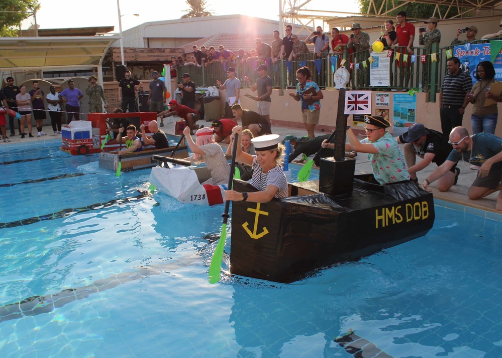 Naval Support Activity Bahrain Cardboard Boat Regatta