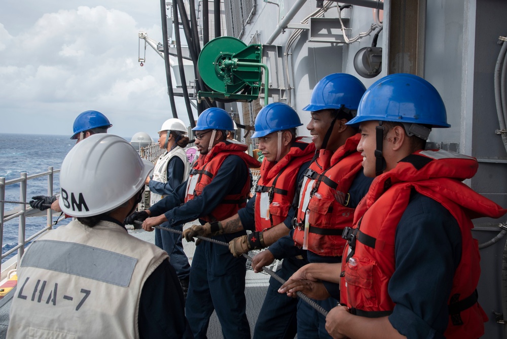 USS Tripoli Replenishment-at-Sea